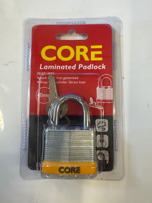 Core 40mm Pad Lock