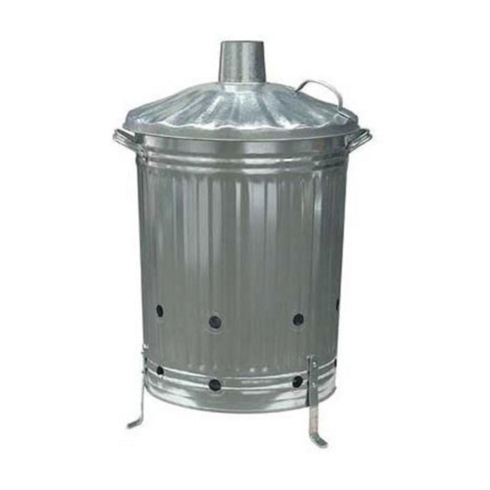 Large Galvanised Incinerator - 90L